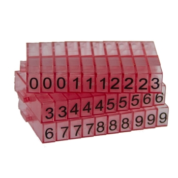 Snap Together Number Embossers Set